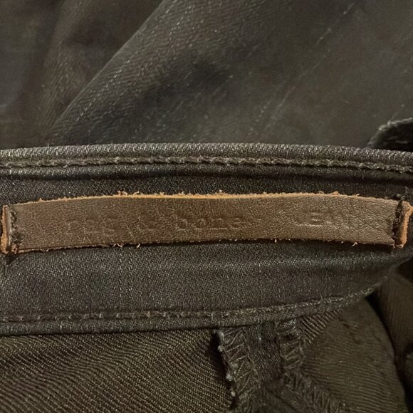 Rag & Bone Grand Prix Motorcross Midnight Skinny Jeans Size 27 - Picture 4 of 6